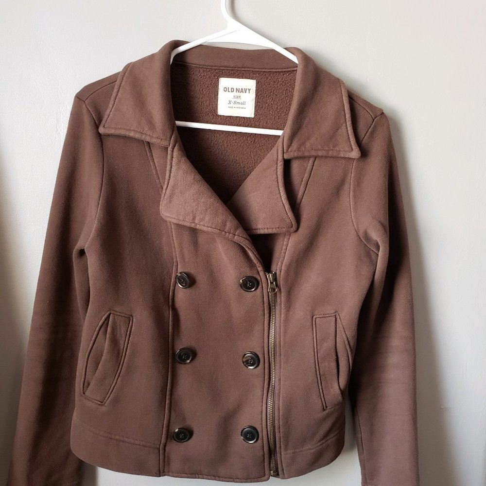 Old Navy Cotton Pea Coat - Cropped